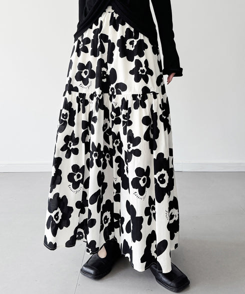 Floral Canvas Skirt